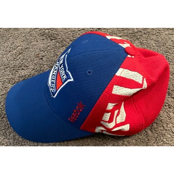 Reebok NHL Center Ice Authentic Collection New York Rangers Fitted Hat L / XL - Picture 2 of 4